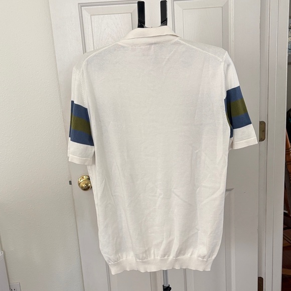 HUGO Men's Polo with White, Blue, and Green Design - Picture 2 of 5